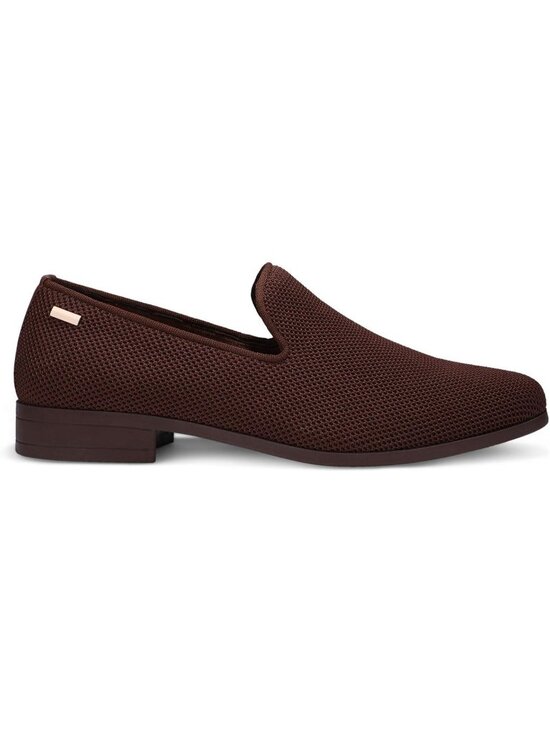 UUBARIS Men\'s Brown Elegant Tuxedo Loafers Slip on Dress Shoes Formal Shoes